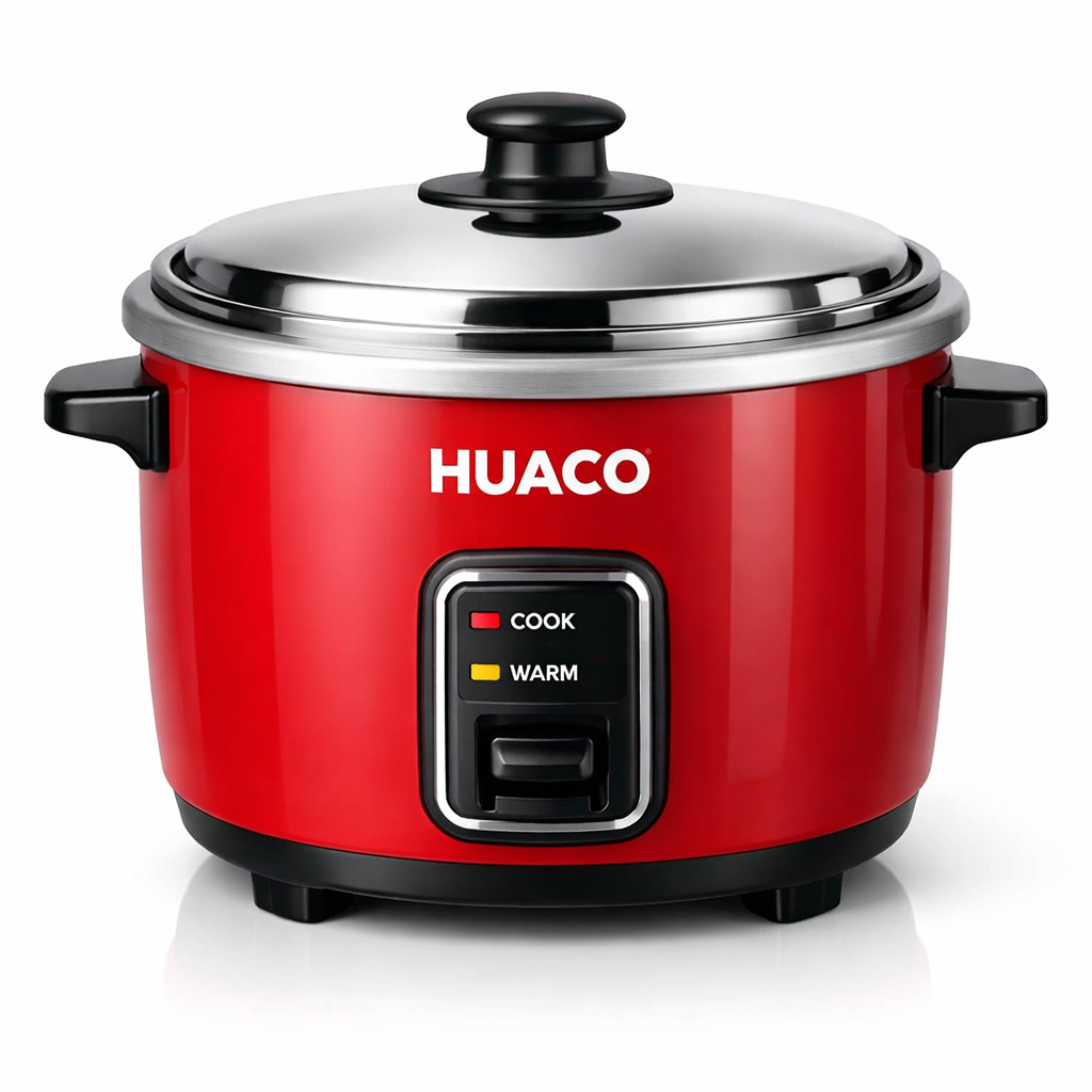 华强红色电饭锅产品图