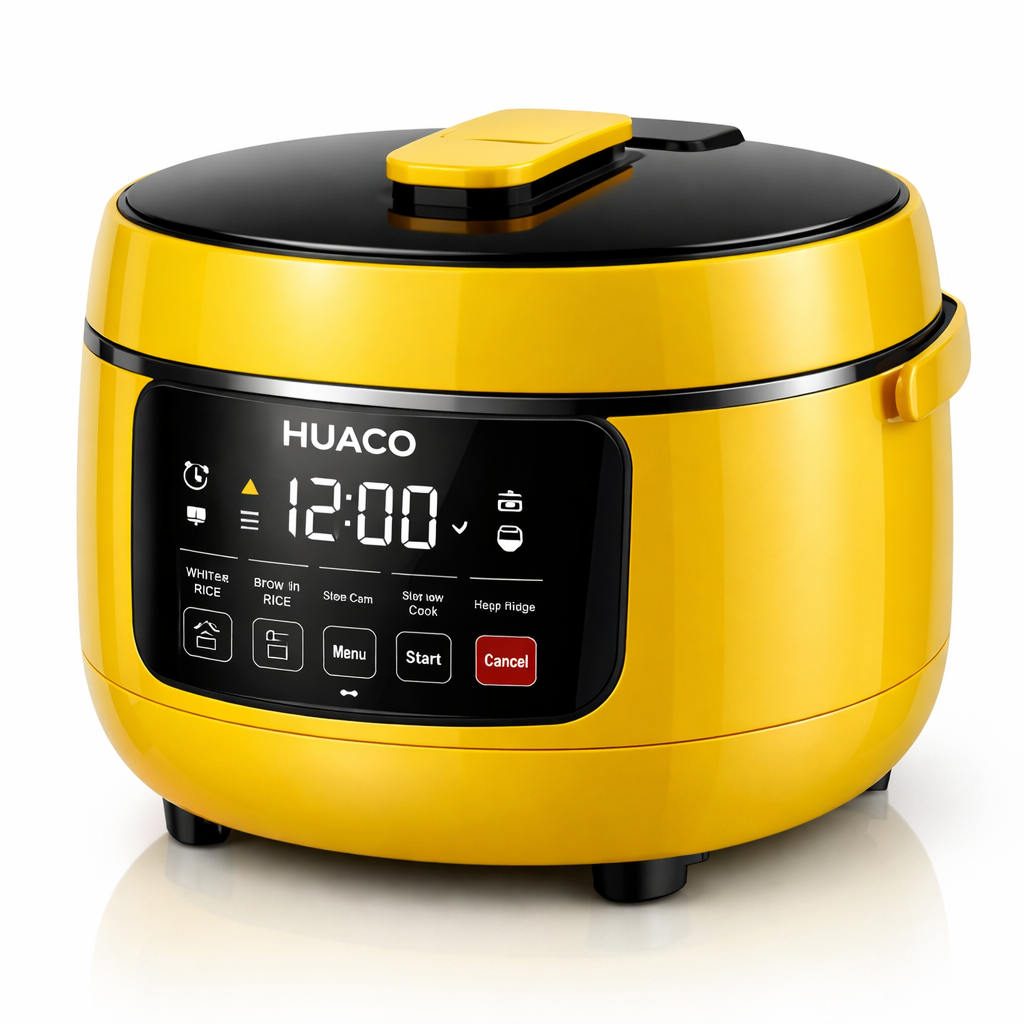 黄色智能电饭锅